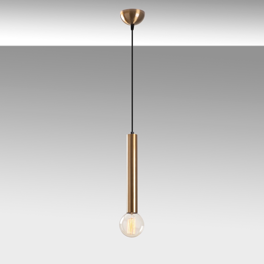 Hanglamp aan kabel TEMPO 1xE27/40W/230V goudkleurig