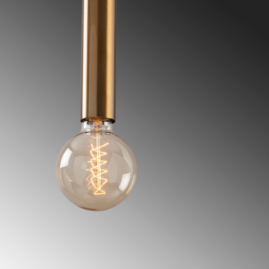 Hanglamp aan kabel TEMPO 1xE27/40W/230V goudkleurig