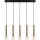 Hanglamp aan kabel TEMPO 5xE27/40W/230V, goudkleurig