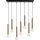 Hanglamp aan kabel TEMPO 7xE27/40W/230V goudkleurig