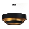 Hanglamp aan kabel TRINITI 1xE27/60W/230V zwart/goud