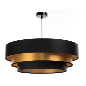 Hanglamp aan kabel TRINITI 1xE27/60W/230V zwart/goud