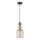 Hanglamp aan kabel TROPEA 1xE27/15W/230V zwart/gerookt rood/beige