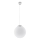 Hanglamp aan kabel UGO 1xE27/15W/230V Ø 40 cm wit/glanzend chroom