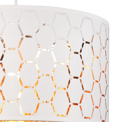 Hanglamp aan kabel ULLE 1xE27/15W/230V wit