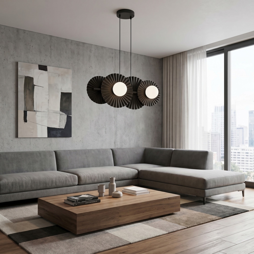 Hanglamp aan kabel UMBRA 4xG9/8W/230V zwart