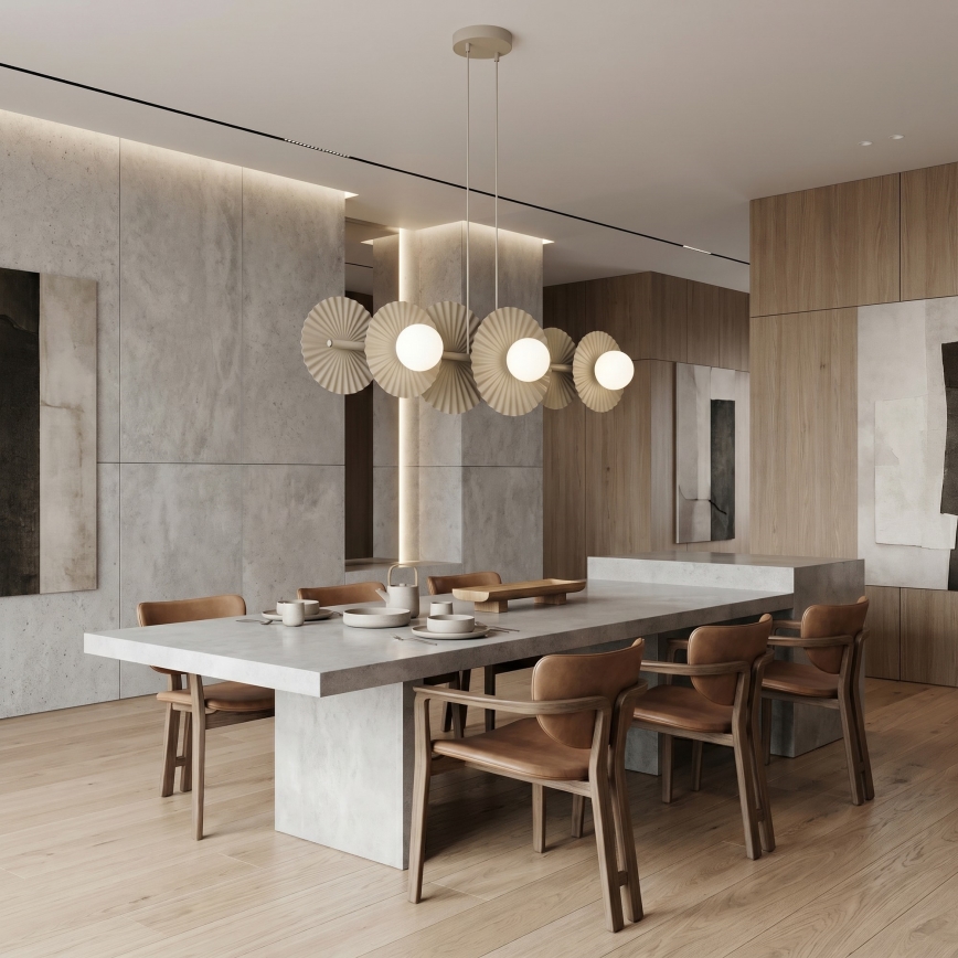 Hanglamp aan kabel UMBRA 6xG9/8W/230V beige