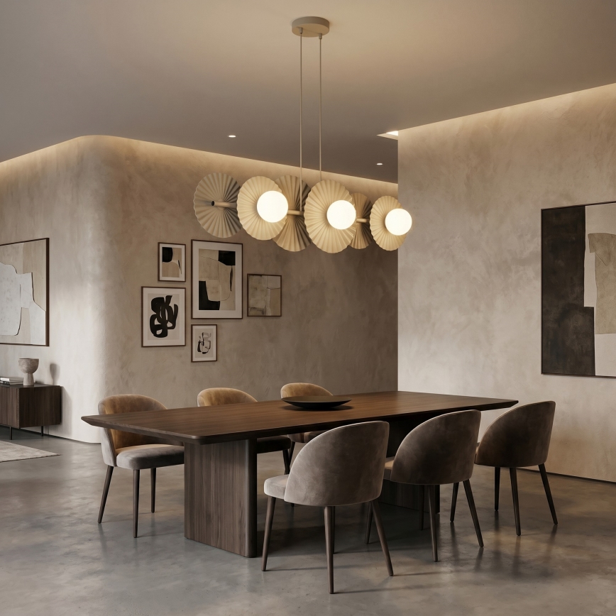 Hanglamp aan kabel UMBRA 6xG9/8W/230V beige