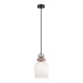 Hanglamp aan kabel VALISIA 3xE27/40W/230V beige/olijfgroen