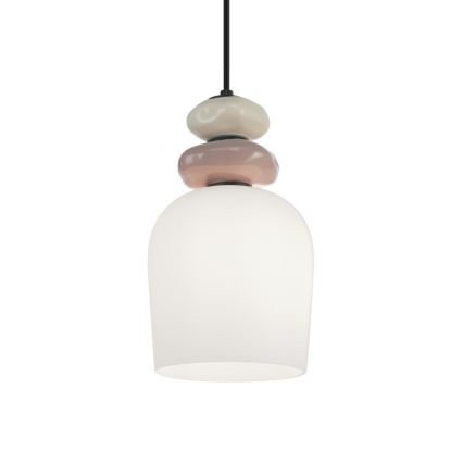 Hanglamp aan kabel VALISIA 3xE27/40W/230V beige/olijfgroen
