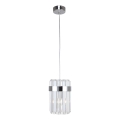 Hanglamp aan kabel VETRO 1xE14/10W/230V glanzend chroom