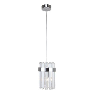 Hanglamp aan kabel VETRO 1xE14/10W/230V glanzend chroom