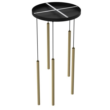 Hanglamp aan kabel YORU 8xG9/8W/230V messing