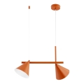 Hanglamp aan kabel ZELTA 2xE27/15W/230V oranje