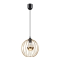 Hanglamp aan kabel ZOYA 1xE27/60W/230V goudkleurig