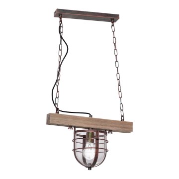 Hanglamp aan ketting ANDER 1xE27/60W/230V lichtbruin