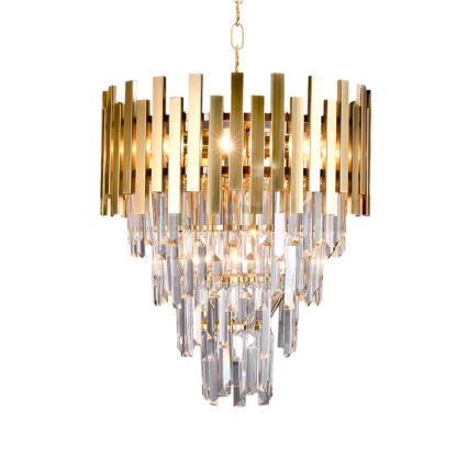 Hanglamp aan ketting ASPEN GOLD 9xE14/40W/230V