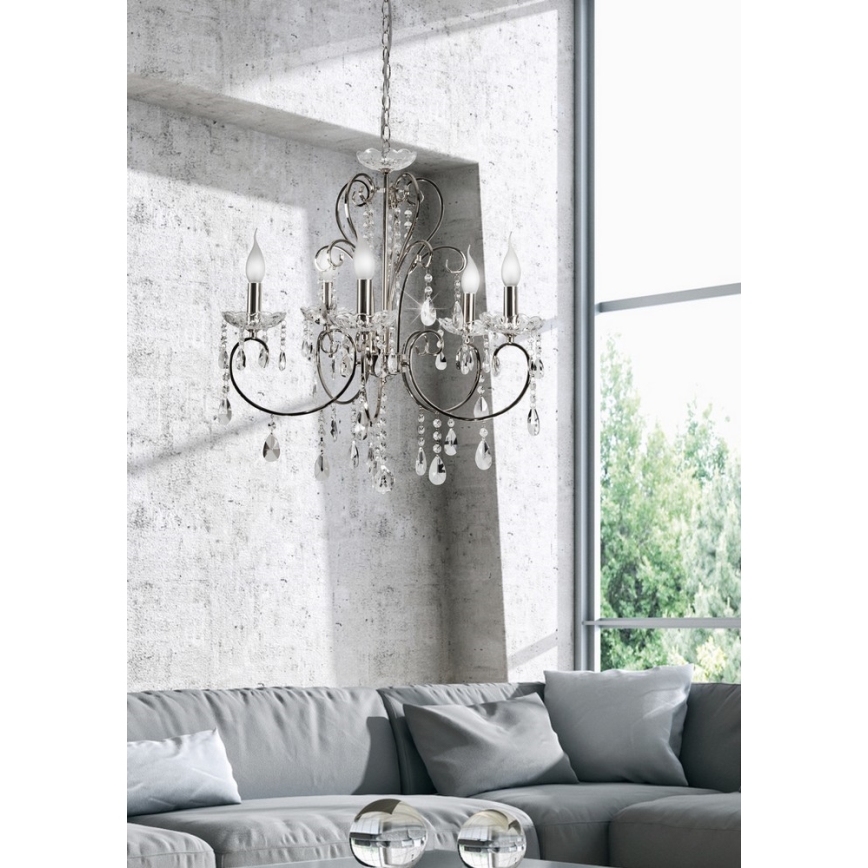 Hanglamp aan ketting AURORA 5xE14/40W/230V