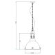 Hanglamp aan ketting BRENT 1xE27/60W/230V