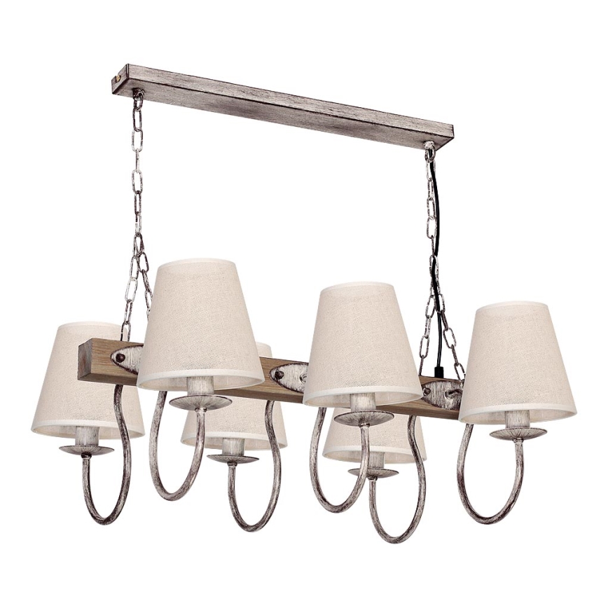 Hanglamp aan ketting CARIN 6xE14/60W/230V licht