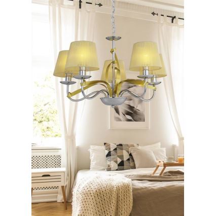 Hanglamp aan ketting DIVA 5xE14/40W/230V