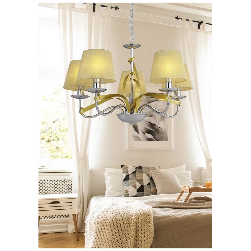Hanglamp aan ketting DIVA 5xE14/40W/230V