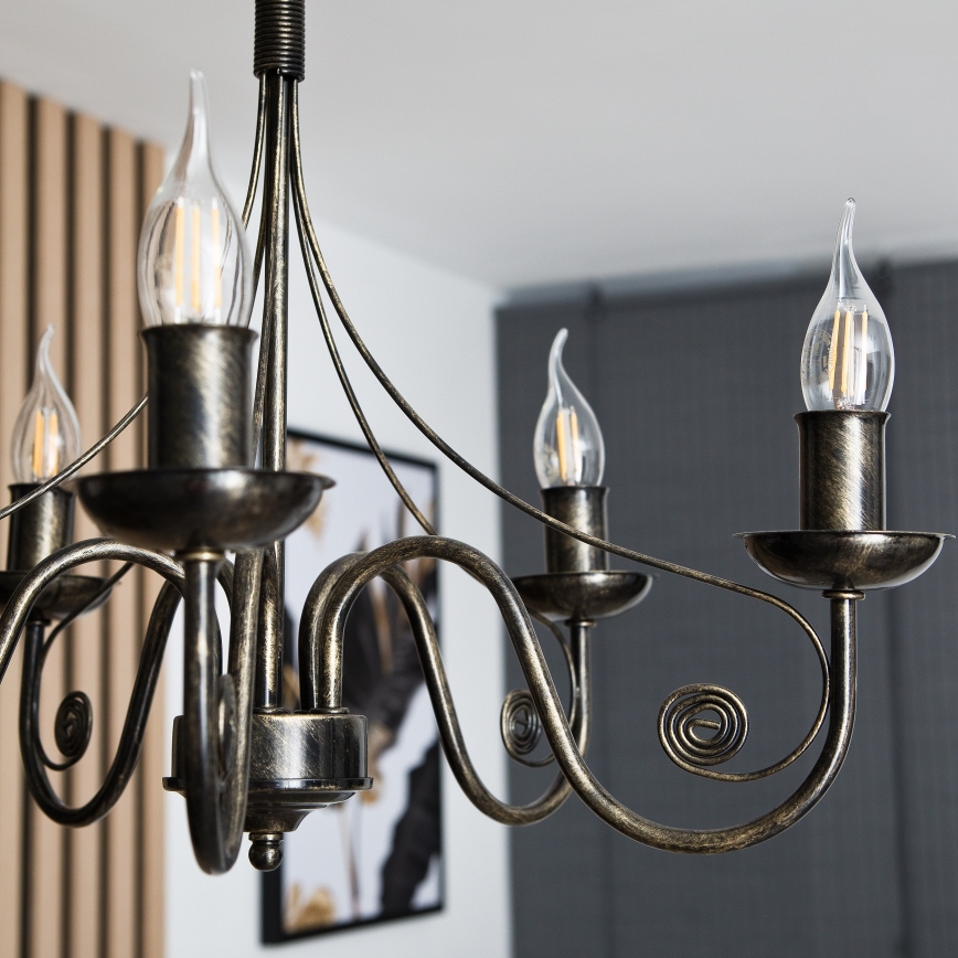 Hanglamp aan ketting DONATO 5xE14/40W/230V