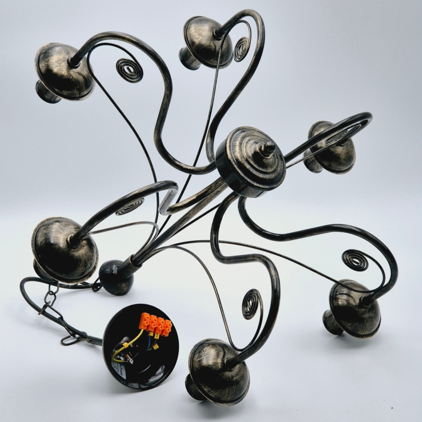 Hanglamp aan ketting DONATO 6xE14/40W/230V