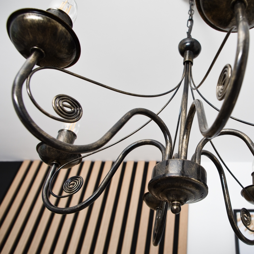 Hanglamp aan ketting DONATO 6xE14/40W/230V