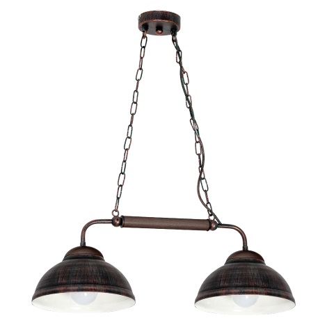 Hanglamp aan ketting FOLK 2xE27/60W/230V