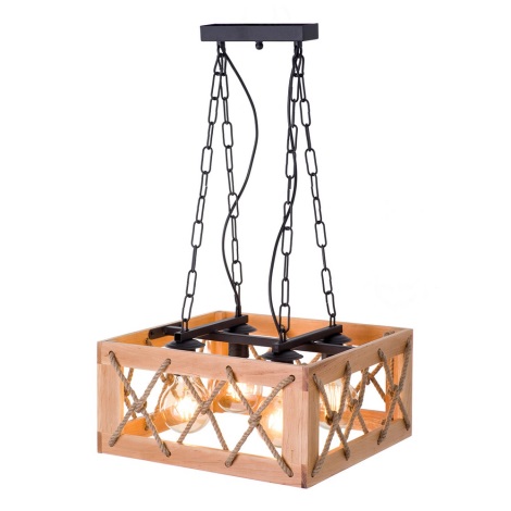 Hanglamp aan ketting GRANGE 4xE27/60W/230V