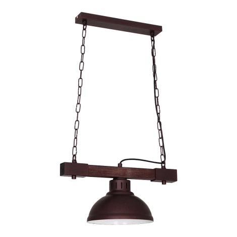 Hanglamp aan ketting HAKON 1xE27/60W/230V donker