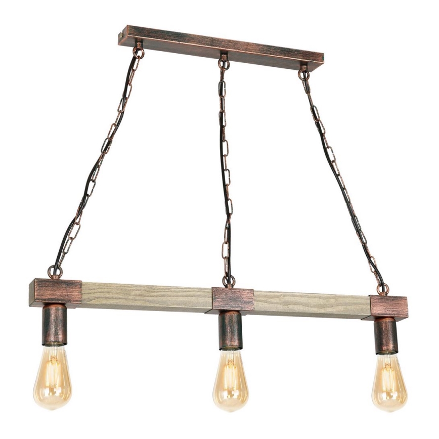 Hanglamp aan ketting HAKON 3xE27/60W/230V