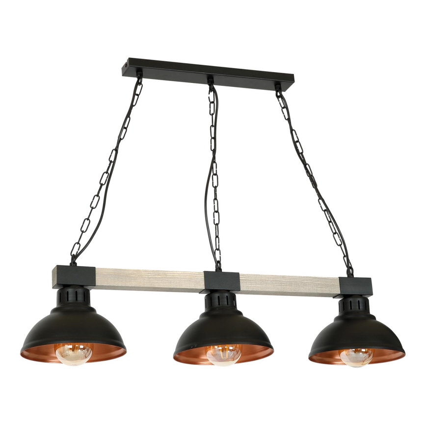 Hanglamp aan ketting HAKON 3xE27/60W/230V