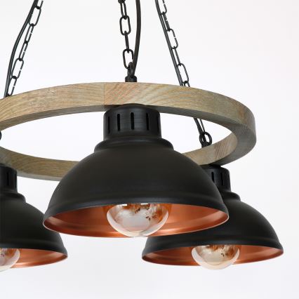 Hanglamp aan ketting HAKON 3xE27/60W/230V