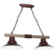 Hanglamp aan ketting JOSE 2xE27/60W/230V