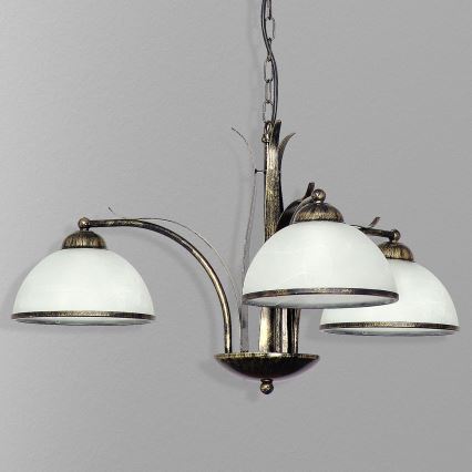 Hanglamp aan ketting KORFU 3xE27/60W/230V