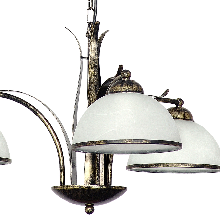 Hanglamp aan ketting KORFU 3xE27/60W/230V