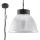 Hanglamp aan ketting LOFT 1xE27/60W/230V doorzichtig/grafiet