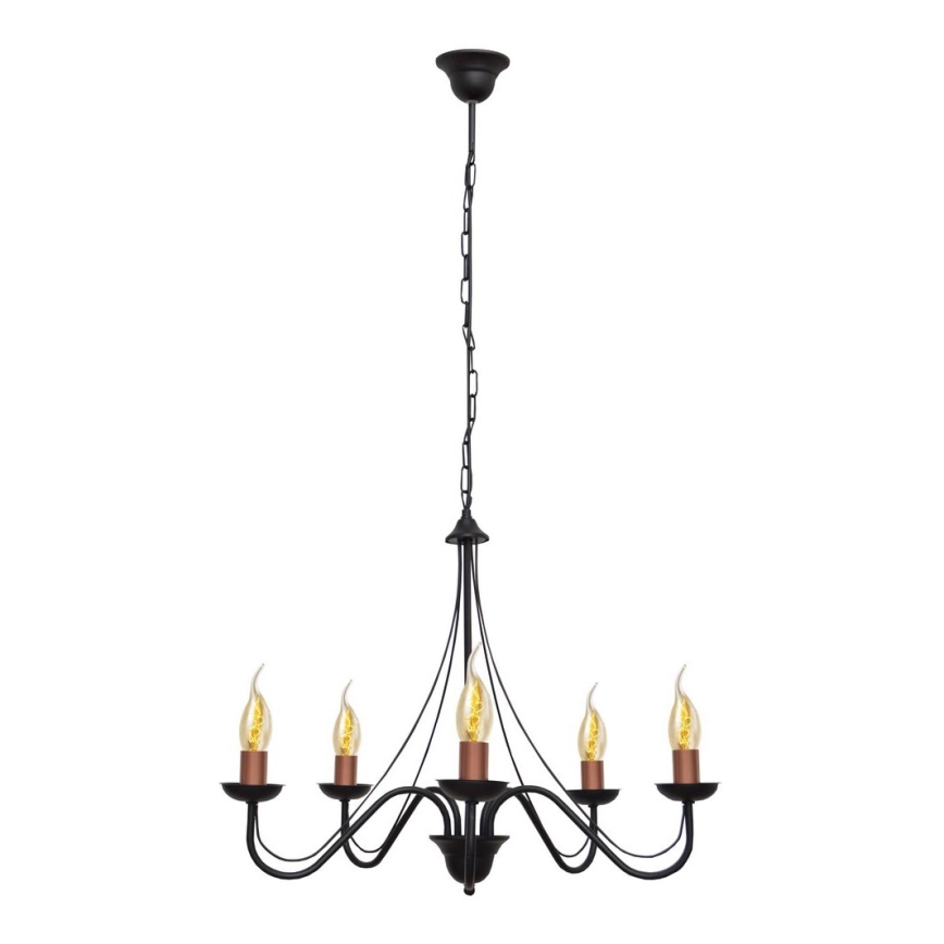 Hanglamp aan ketting MALBO 5xE14/60W/230V