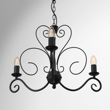 Hanglamp aan ketting MAURO 3xE14/60W/230V