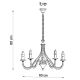 Hanglamp aan ketting MINERWA 5 5xE14/40W/230V zwart