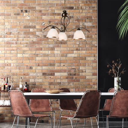 Hanglamp aan ketting RETRO II 3x E27 / 60W / 230V