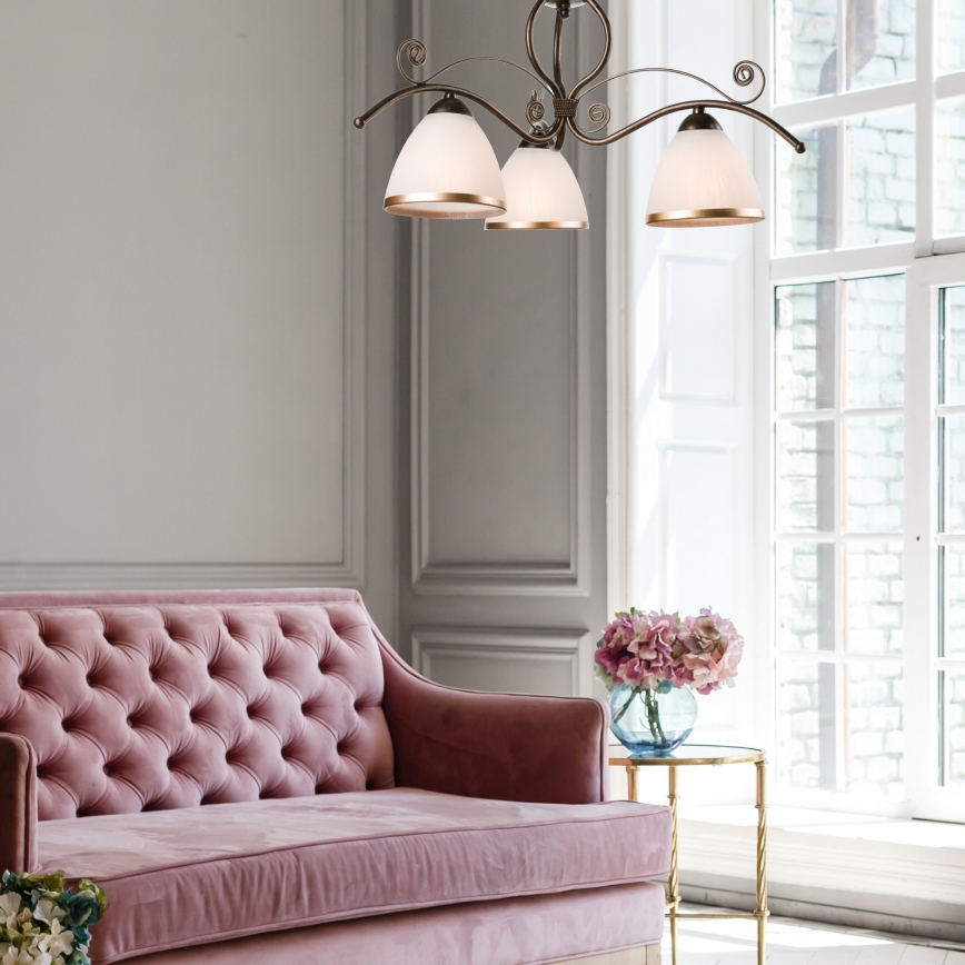 Hanglamp aan ketting RETRO II 3x E27 / 60W / 230V