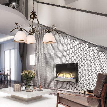 Hanglamp aan ketting RETRO II 3x E27 / 60W / 230V