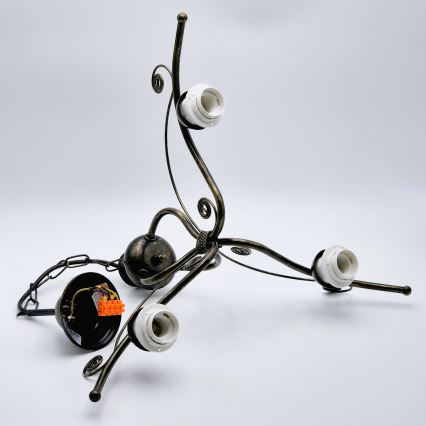 Hanglamp aan ketting RETRO II 3x E27 / 60W / 230V