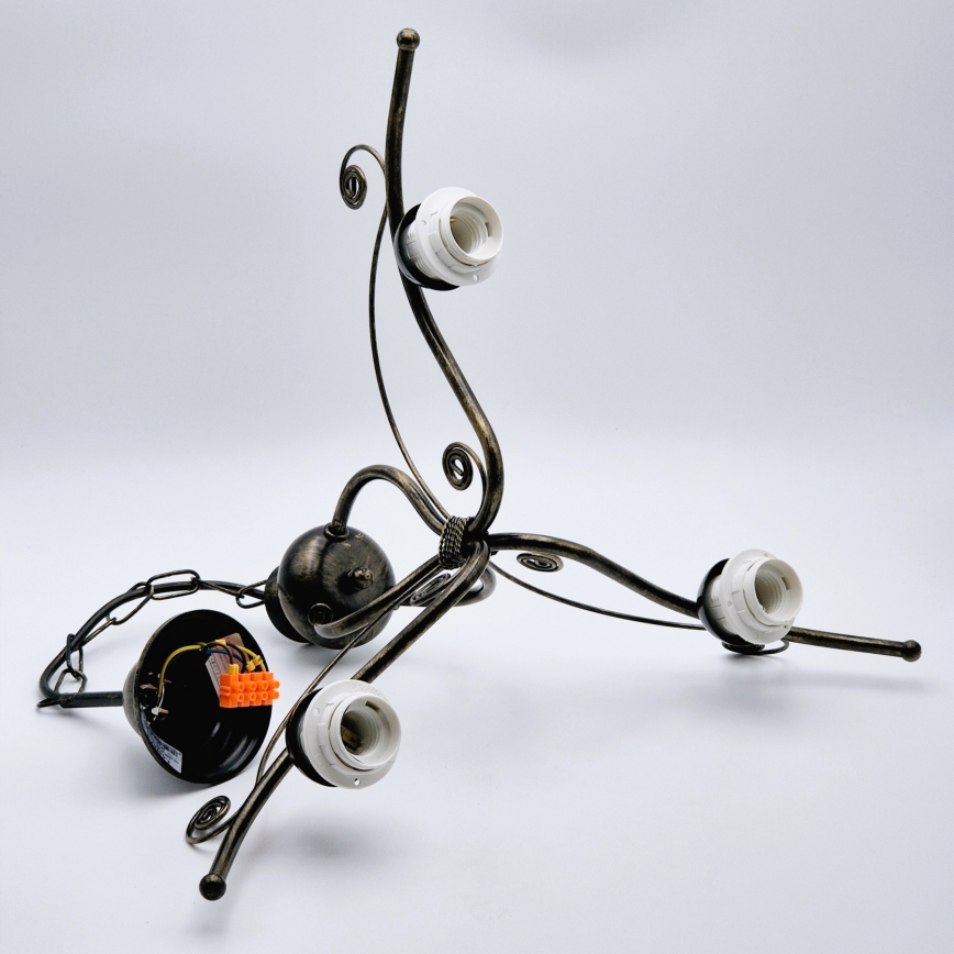 Hanglamp aan ketting RETRO II 3x E27 / 60W / 230V
