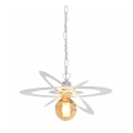 Hanglamp aan ketting STAR 1xE27/60W/230V wit