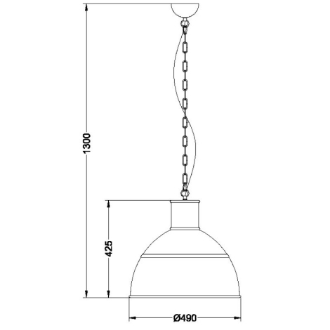 Fonetiek inhalen overschrijving Hanglamp aan ketting TYGO 1xE27/60W/230V | Lampenmanie
