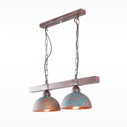 Hanglamp aan ketting VIRIONI 2xE27/60W/230V